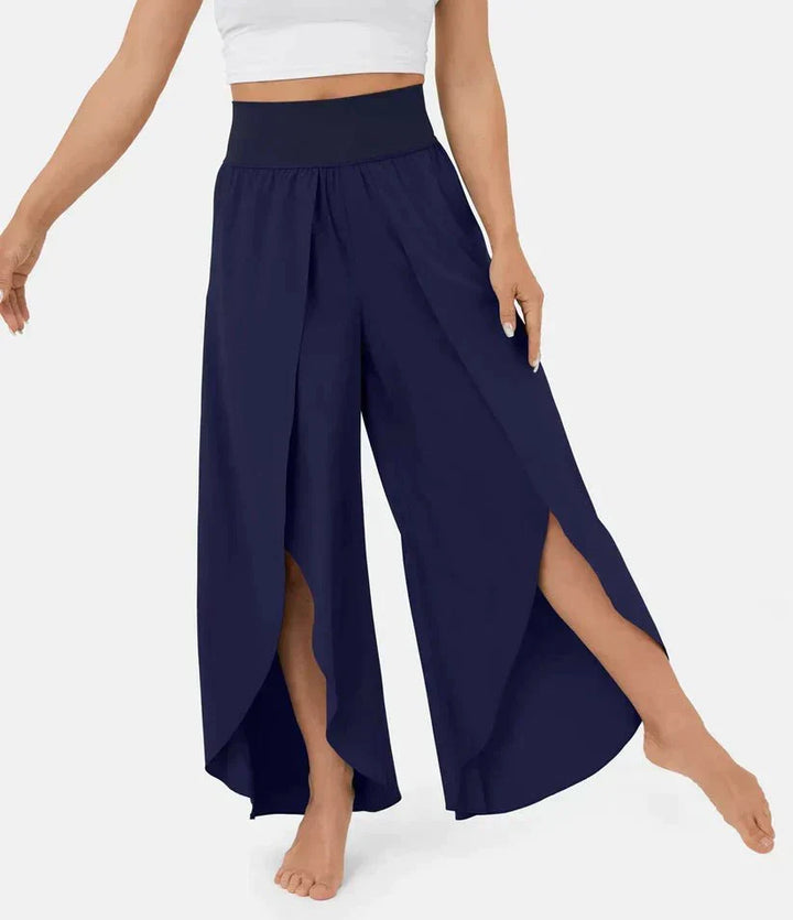 High-Waisted Palazzo Pants for Women, Comfortable Wide-Leg Pants, Lightweight Summer Fashion