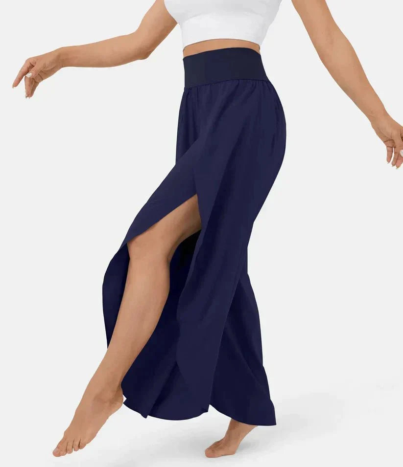 High-Waisted Palazzo Pants for Women, Comfortable Wide-Leg Pants, Lightweight Summer Fashion