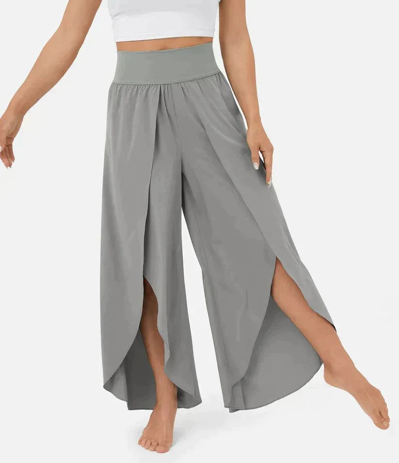 High-Waisted Palazzo Pants for Women, Comfortable Wide-Leg Pants, Lightweight Summer Fashion