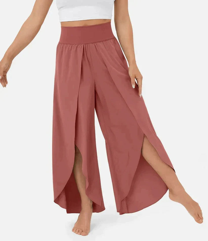 High-Waisted Palazzo Pants for Women, Comfortable Wide-Leg Pants, Lightweight Summer Fashion