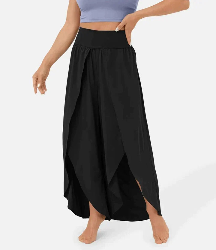 High-Waisted Palazzo Pants for Women, Comfortable Wide-Leg Pants, Lightweight Summer Fashion