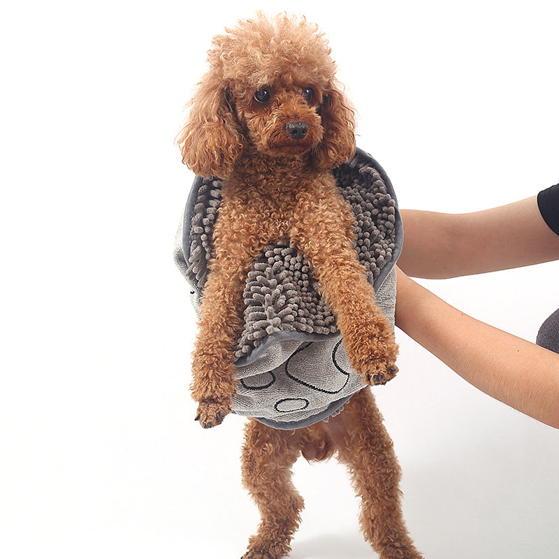 Dog Towel Wrap With Hand Pockets Quick Dry Microfiber For Pets Soft Absorbent Bath Wrap Fall 2025 Cozy Gift