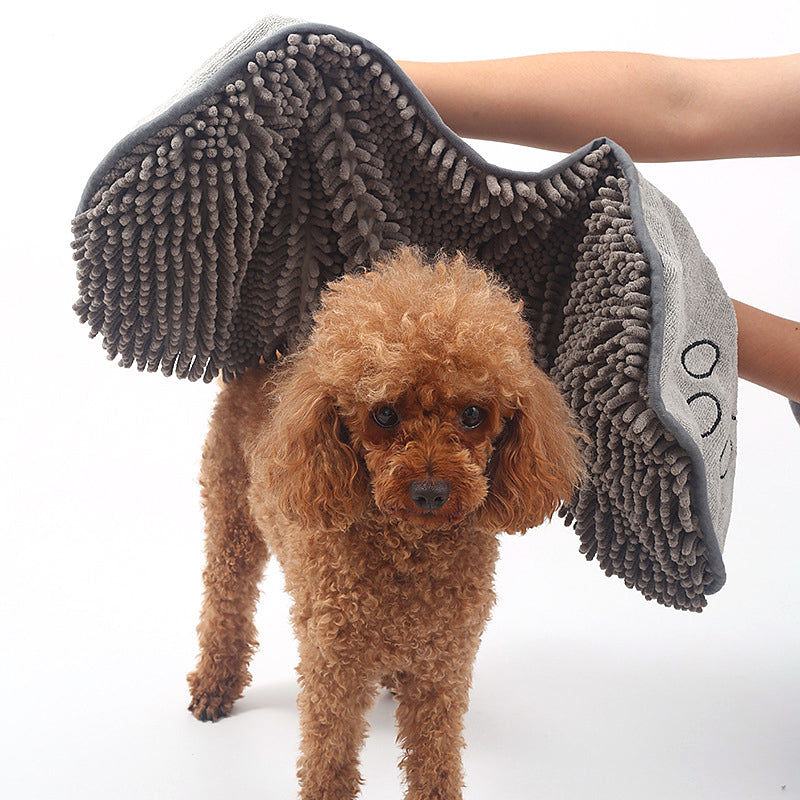 Dog Towel Wrap With Hand Pockets Quick Dry Microfiber For Pets Soft Absorbent Bath Wrap Fall 2025 Cozy Gift