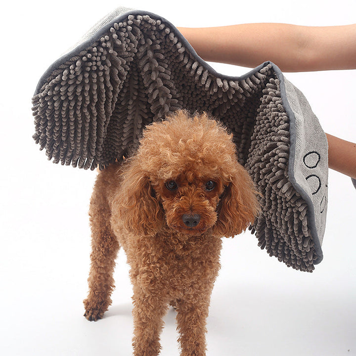 Dog Towel Wrap With Hand Pockets Quick Dry Microfiber For Pets Soft Absorbent Bath Wrap Fall 2025 Cozy Gift