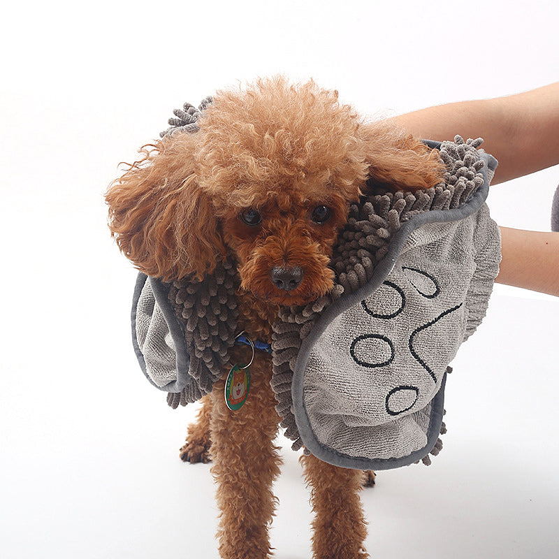 Dog Towel Wrap With Hand Pockets Quick Dry Microfiber For Pets Soft Absorbent Bath Wrap Fall 2025 Cozy Gift