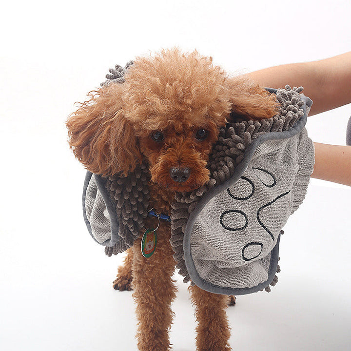 Dog Towel Wrap With Hand Pockets Quick Dry Microfiber For Pets Soft Absorbent Bath Wrap Fall 2025 Cozy Gift